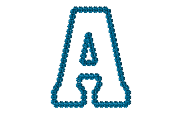 Alphabet Letter A Applique with Motif Review