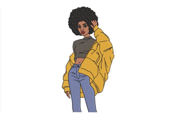 Black Girl in a Jacket Embroidery Review