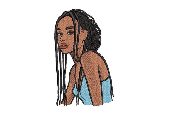 Black Girl with Dreadlocks Embroidery Review