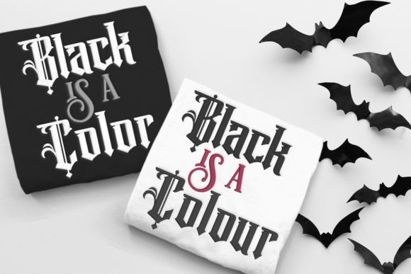 Black is a Color Sarcastic Goth Phrase Review