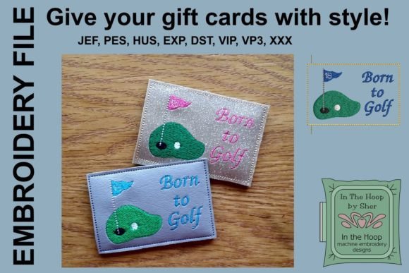 Born to Golf Card Holder Embroidery Review