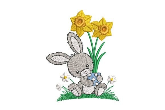 Bunny with Daffodils Embroidery Review