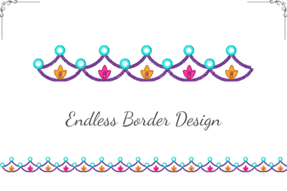 Colorful Border Embroidery Review