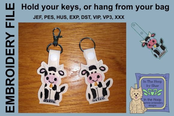 Cow Key Fob Embroidery Review