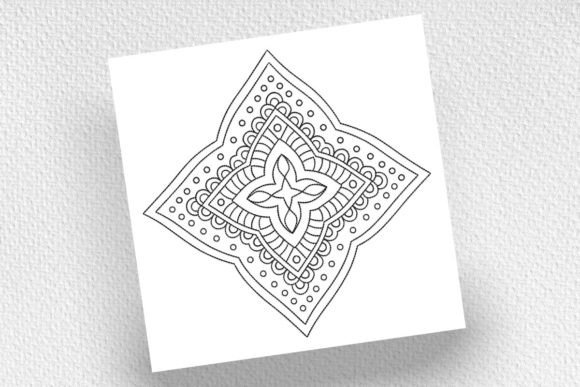 Decorative Hand Drawn Mandala Review for Business Embroidery