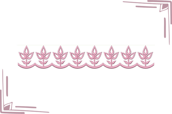 Leaves Cut Work Border Review for Business Embroidery