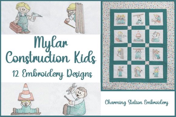Mylar Construction Kids Embroidery Review