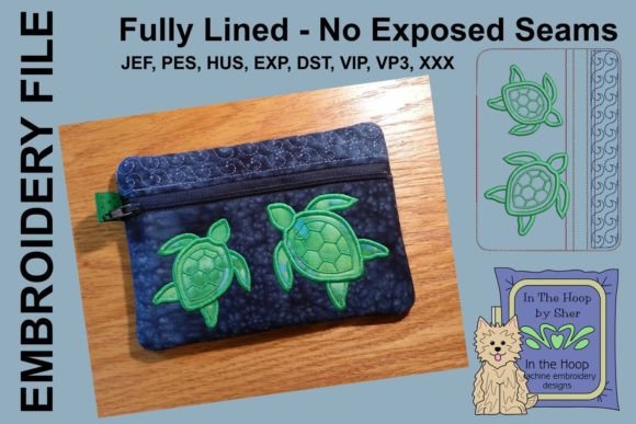Sea Turtles Zipper Bag Embroidery Review