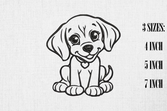 Valentine Cute Beagle Dog Embroidery Review